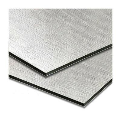 China Modern Competitive Price IDEABOND Interior Wall Cladding Metal Alcobond Brushed Finish Aluminium Composite Panel for sale