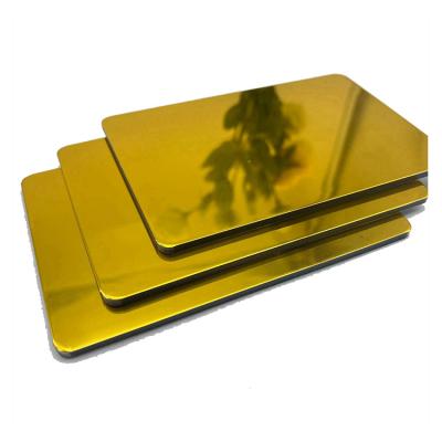 China Modern Customized Size Anodizing Aluminum Sheet 3mm 4mm Gold Or Silver Mirror Aluminum Composite Panel Acp Panel for sale