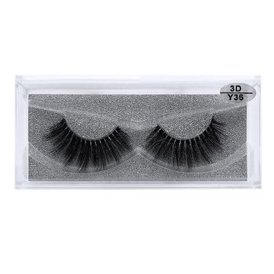 China Natural Imitation Mink Fur False Eyelashes Deep 5 Pairs Pure Hand-Simulated Faux Mink Eyelashes Mixed 3D Eyelashes for sale