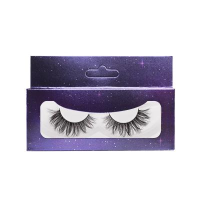 China Chemical Fiber Border Natural Cross False Eyelashes New Hand-Edged False Eyelashes 1 Pair Makeup Eyelashes Stain Wholesale for sale