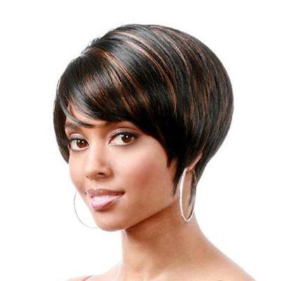 China European and American new European and American style wigs ladies shape lifelike natural bias hits short hair wig set for sale