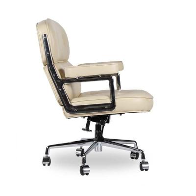 China Classic and Modern Modern Leather Office Chair Leather Safety Chair Fashion Good Quality Ergonomic Leather Chair for sale