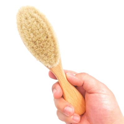 China Viable Made In Chinese Factories Portable Wooden Small Pig Hair Brush For Clean for sale