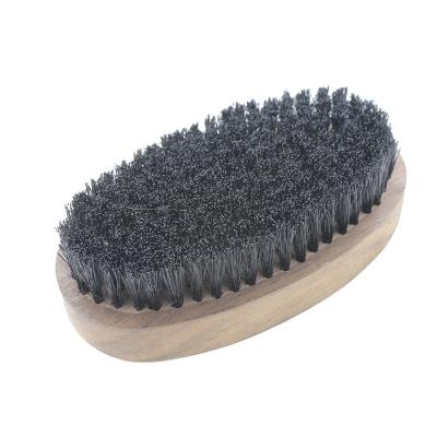 China Viable Made in Chinese Factories Wooden Oval Black Horse Hair Brush for sale