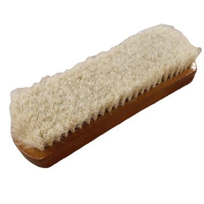 China 100% Chinese Wholesale Handmade White Horse Hair Brushes Hog Bristle Shoe Brushes Supplier for sale