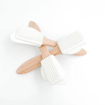 China Hand Suede And Wooden Block Shoe Gum Brush Hair Shoe Cleaning Brush for sale