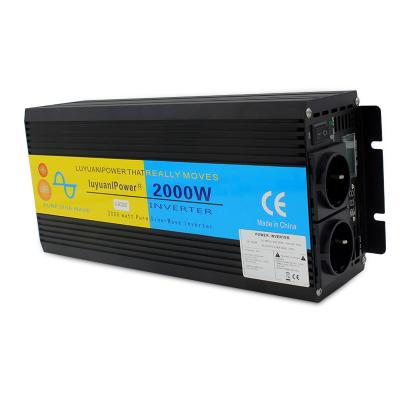 China For Air Conditioning Factory Supplier Power Supply Machine Pure Sine Wave UPS Inverter With Battery For Home DC 12V To AC 220V Frequency EU Inverter for sale