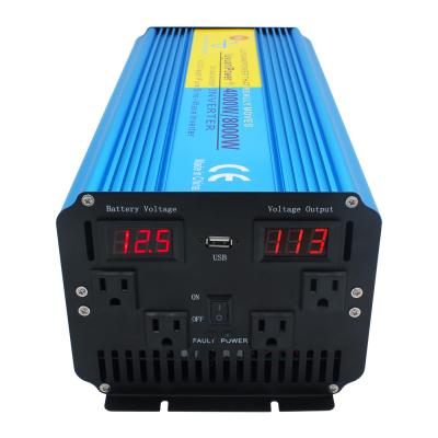 China For Lvyuan 4000W 8000W Air Conditioning 12V 24V DC to AC 120V 230V Pure Sine Wave Inverter for sale