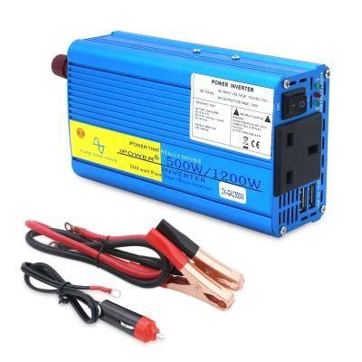 China For Free Shipping Small Fan 500W 1200W 12 Volt Inverter Pure Sine Wave DC To AC 220V Solar Power Converter Pump Inverter Price for sale