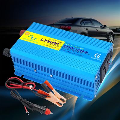 China For Computer Inversor 12V 220VAC Peak Sine 600W Backup Charger Converter Power Inverter Car Home Pure Use Full Power Solar Inverter for sale