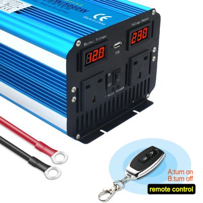 China For Air Conditioning Inverter 5KW 5000W Power Supply DC 12V Inverter 220V Car Power Inverter Voltage Transformer Dual Sosket Converter for sale