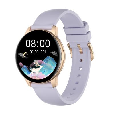 China Touch screen Kingwear KW30 lady ip68 pro sport round smart watch women smartwatch 2021 for sale