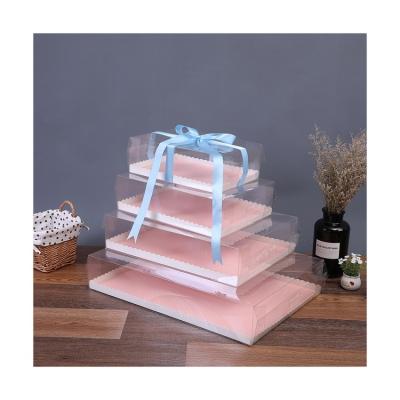 China China Factory Sterile Dome Lid Boxes Plastic Packaging Custom Wholesale Cake Box for sale