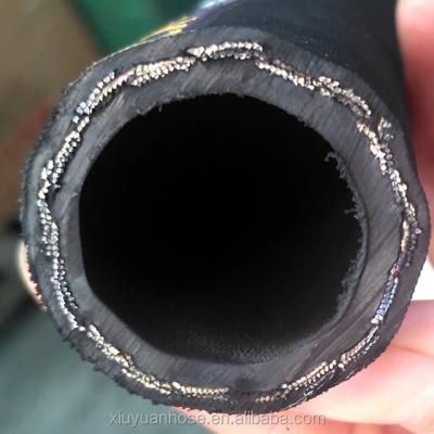 Cina Top quality EN surface 1SN 19mm R1-12 SAE rubber hydraulic rubber fabric manole high pressure weather resistant hose for sale in vendita