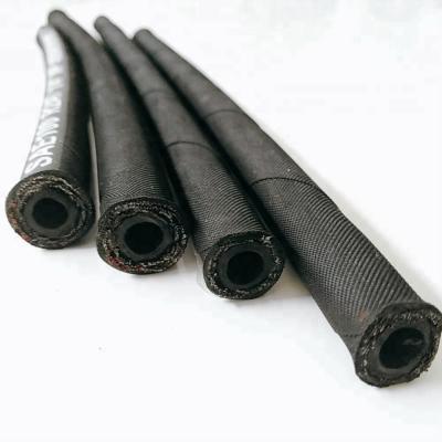 China Best quality manole high pressure synthetic weather resistant fabric 2SN 6mm R2AT-04 SAE rubber hydraulic rubber hose for sale en venta