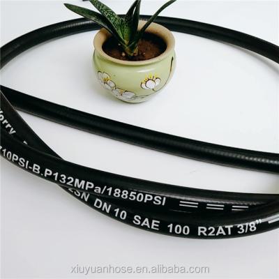 China Best quality synthetic high pressure soft manole weather resistant rubber hydraulic hose 2SN10mm R2AT-6 SAE for sale for sale