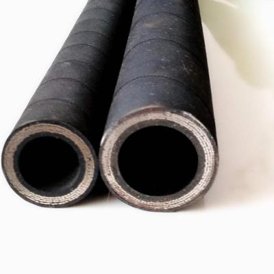 Chine 1 Inch Petroleum Base Hydraulic Fluids Flexible Hydraulic Hose High Pressure Black Rubber Hose For 4Shipping And Handling à vendre