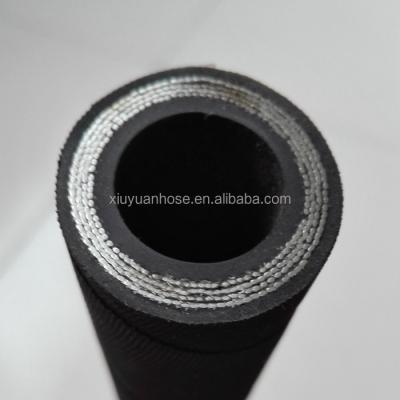 China Industrial Oil Tube Hydraulic Fluids Four Core Oil Core High Temperature Spiral Hose Industrial Hydraulic Flexible Rubber Hose Te koop