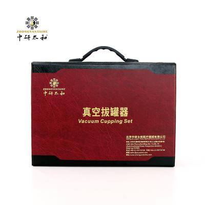 China Luxury Packaging Cupping Equipment Transparent Double Body Vacuum Suction Cupping Cups Cupping Set for sale