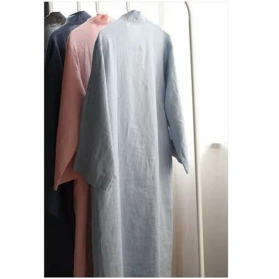 China New Classic Style Hotel Home Custom Made Soft Luxury Cheap Prewashed Linen Long Dress for sale