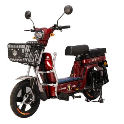 China 400w 50km long range adult chinese electric motorcycle with 16*2.5 basket for sale