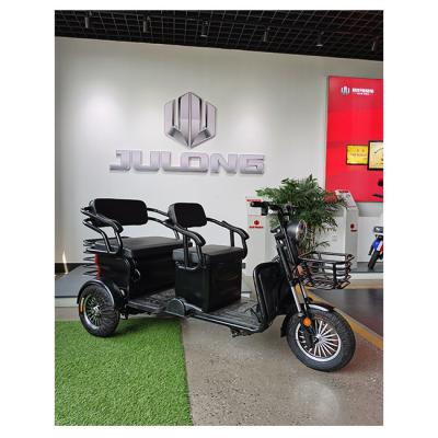 China Julong High Power Seniors Unisex Adult Motorcycle Three Wheel Electric Tricycle For Cargo for sale