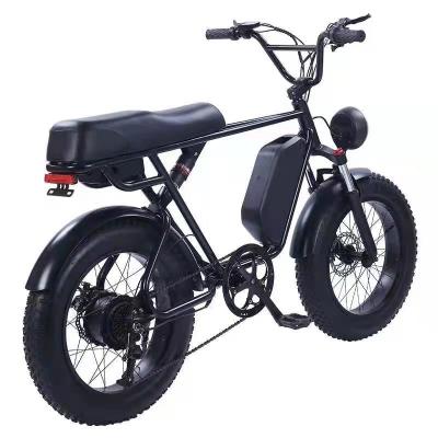 China New Design New Power Standard Super Electric Bike 2 Seat Electric Bike 48V 500W Optional for sale