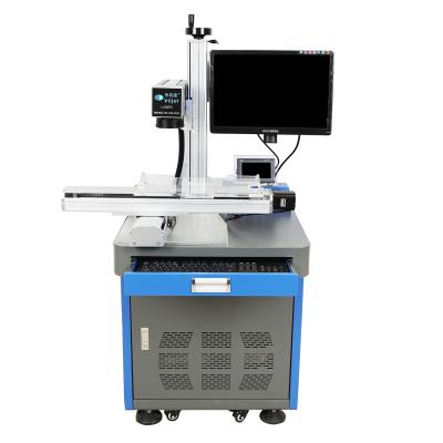 China Factory Full Automatic Flying Type Fiber Laser Engraving Coding Marking Machine For Button Battery Coding Packaging for sale