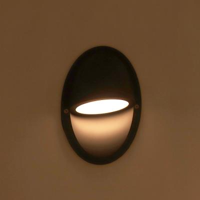 China Outdoor Professional Warm White Decorative LED Wall Mount Light Modern Led Wall Eyelid Wall Yard Garden Street Light for sale