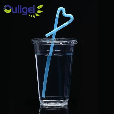 China Eco-friendly Biodegradable Customize Environmental Friendly PLA Clear Disposable Food Grade Cups Suitable For Cold Drinks for sale