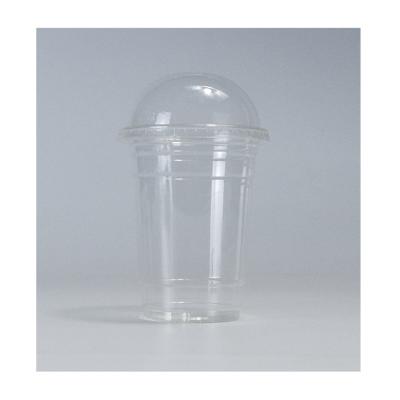 China Eco-friendly Biodegradable Customized 10 12 14 16 20 24 oz PLA Compostable Clear Plastic Cold Drink Cups With Lids for sale