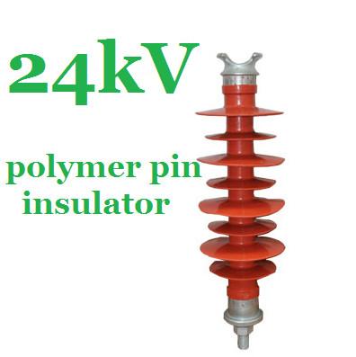 中国 IEC 61952 頭上式の配分ラインのための標準的なポリマー ピン の絶縁体 24kV 販売のため