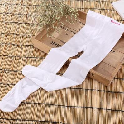 China TY00004 children's white silk baby's pantyhose dance tights breathable spring pantyhose and autumn style thin dance tights for sale