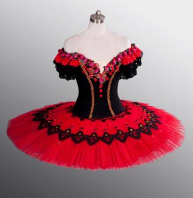 China tutu & Borde N000096 Red With Black Ballet TUTU Classic Ballerina for sale