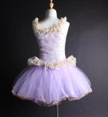 China Dance Costume Kids LOVELY KIDS OCT1796 BALLET TUTU COSTUME SOFT PINK TULLE PERFORMANCE DRESS for sale