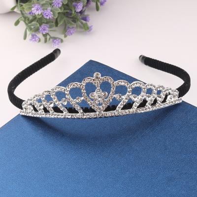 China HG00006 Rhinestone Tiara Children's Tiaras And Crowns Headband Kids Girls Crystal Crown Wedding Party Hair Jewelry Ornaments Bridal Headpiece for sale