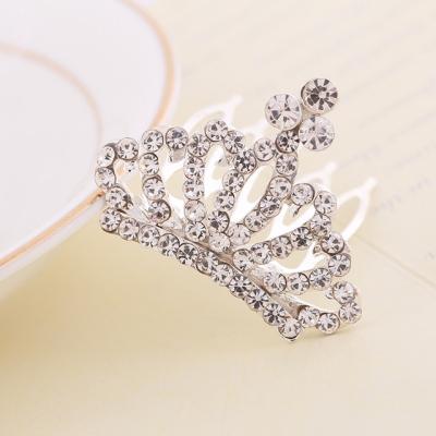 China Girl's Tiara New Crystal Rhinestone Vintage Royal Baroque European Queen King Bride Crowns Masquerade Bridal Tiara HG00019 For Children for sale