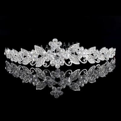 China Designer wedding tiaras factory sale pearl bridal wedding tiara and handmade rhinestone headband for sale