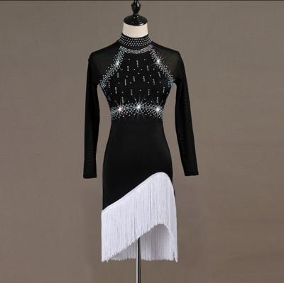 China Dance Costume Ladies Salsa Tango Latin Rumba Cha Cha Ballroom Dance Dress OCTLQ106 for sale