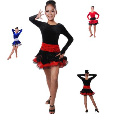 China Dress up children's performance B000021 costume girls latin dance dress for sale