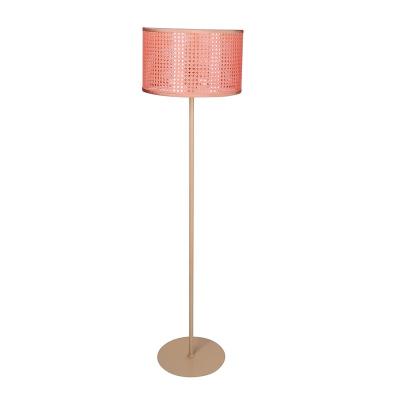 China Modern Handmade Woven Natural Rattan Floor Standing Lamps For Home Decor for sale