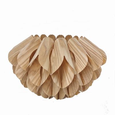 China Unique Modern Wooden Floor Lamp Shade Fancy KD Table Lamp Shade For Home Decoration for sale