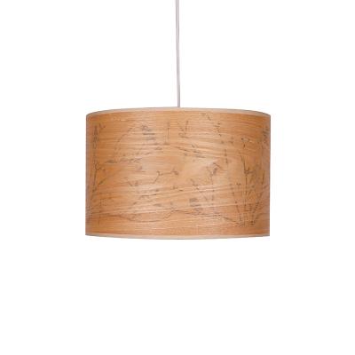 China Excellent Natural Wood Veneer Lamp Shade With Wnner Bird Pendant Lamp Shade for sale