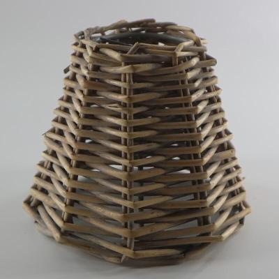 China Antique Natural Clip Rattan Lamp Shade For Table And Chandelier for sale