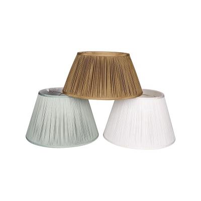 China European modern pleated lampshade fabric lampshade factory for table lamp floor lamp home decoration for sale