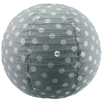 China MODERN Modern Handmade Rice Wallpaper Ball Shape Lamp Printed Dots For Indoor Decor for sale