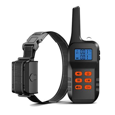 China Chargeable and Waterproof Electric Collars Waterproof Multifunctional Shock Dog Collar Rain Training Remote Training Collar LCD Display > 20 Hours 800 Meters NC; GUA for sale