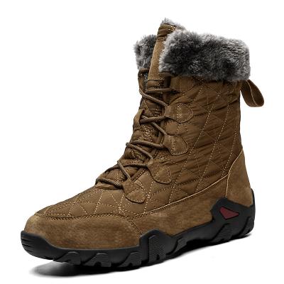 China 2021 New Fashion Trend Snow Boots Men's Winter Warm Velvet Outdoor Leisure Boots Waterproof Cotton High Top Shoes for sale