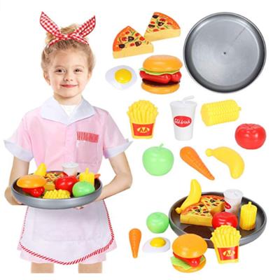 China Modern Funny Polyester School Education Toys Modern Western Kids Puzzle Kitchen Tool Pretend Play Toy Set for sale