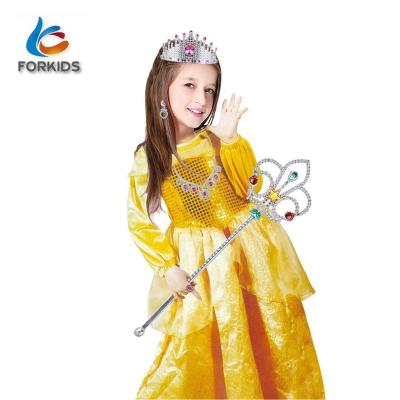 China Cinderella Belle princess girls dress up costume, princess dress up toy set for sale